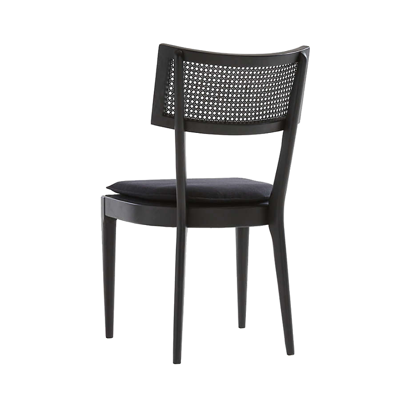 Black Tina Cane Dining Chair