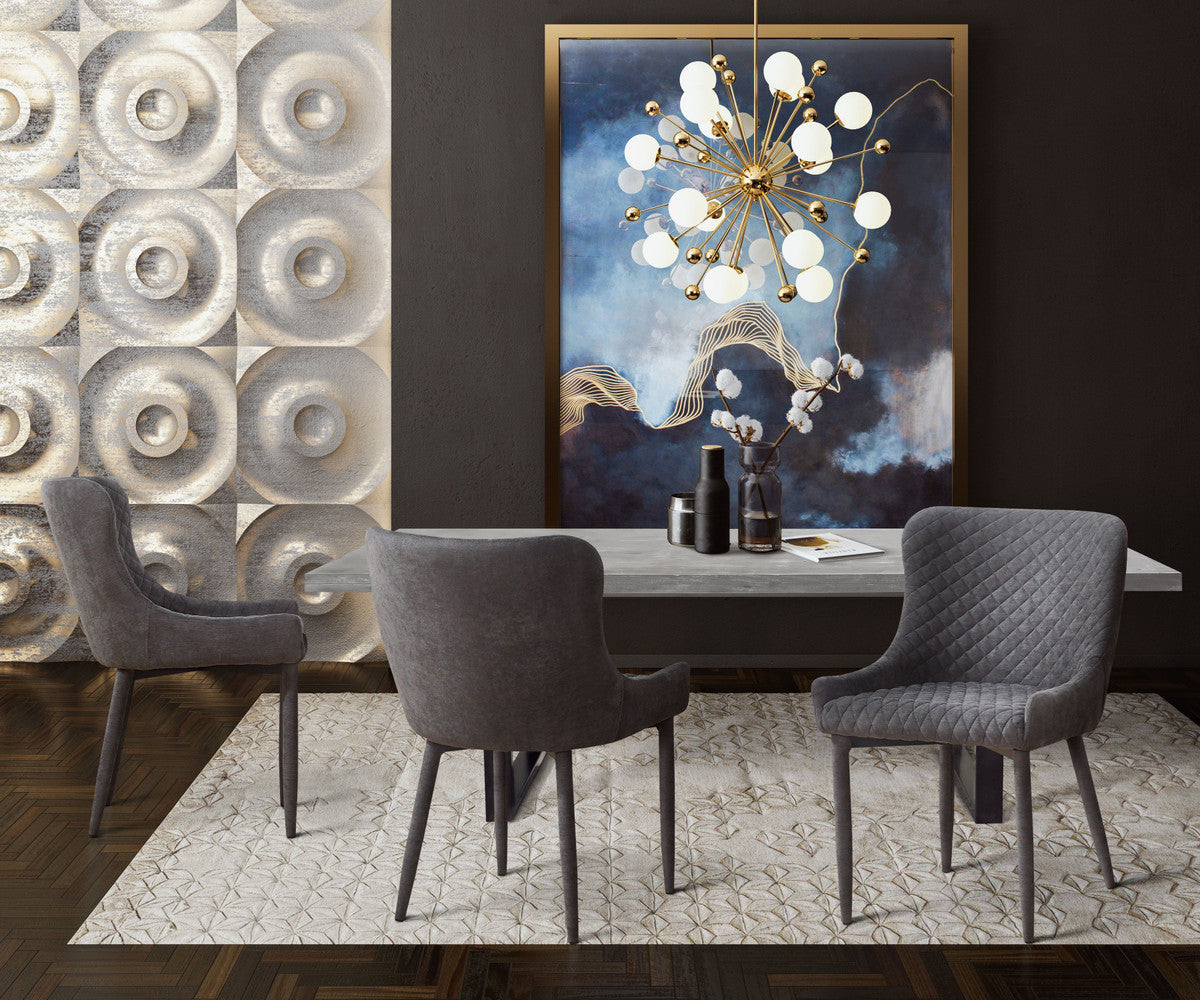 Draco Grey Velvet Chair