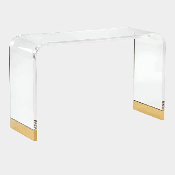 Acrylic Gold Console Table (LOCAL PICKUP ONLY)