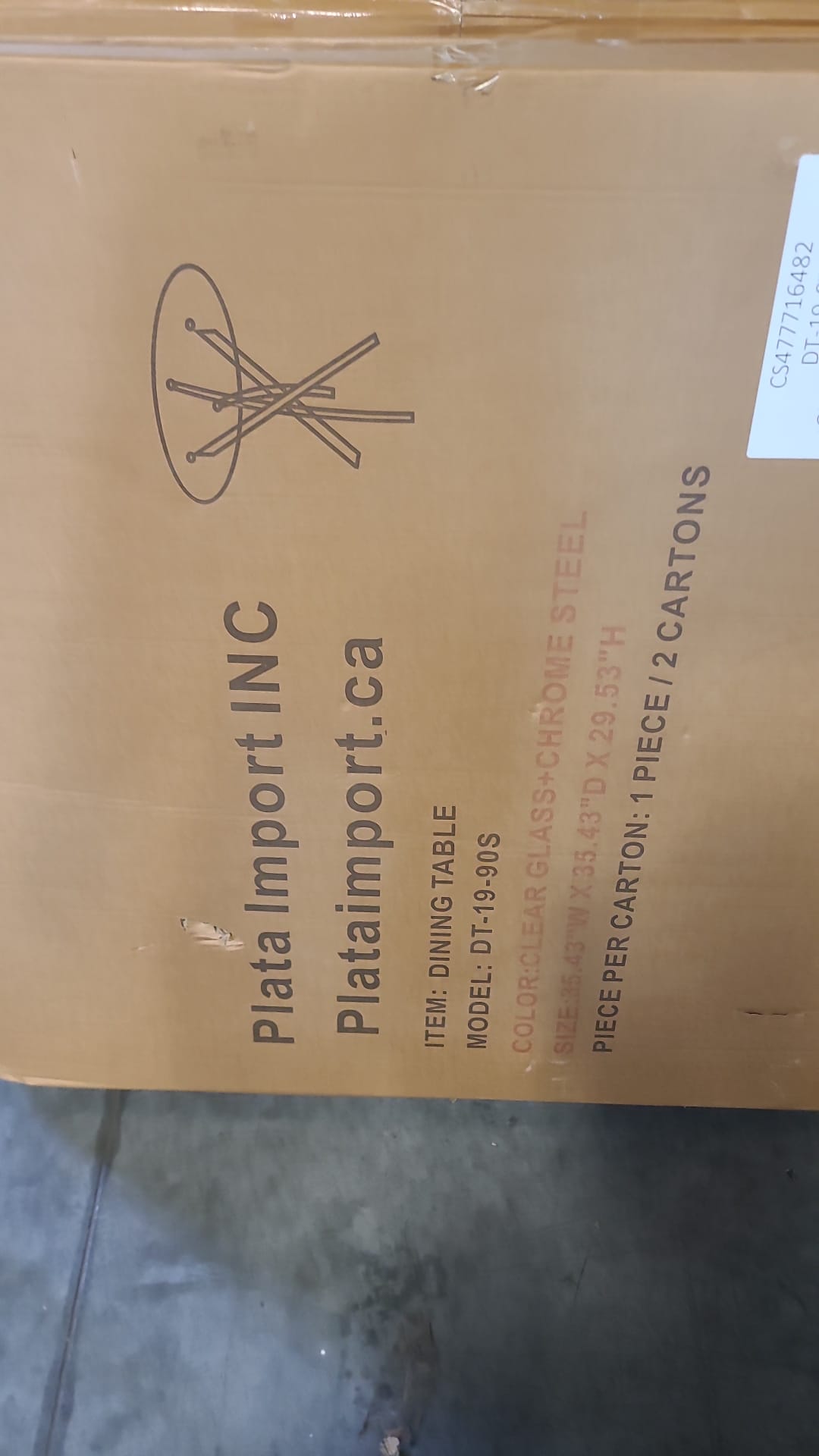 Glass Star Table (LOCAL PICKUP ONLY)