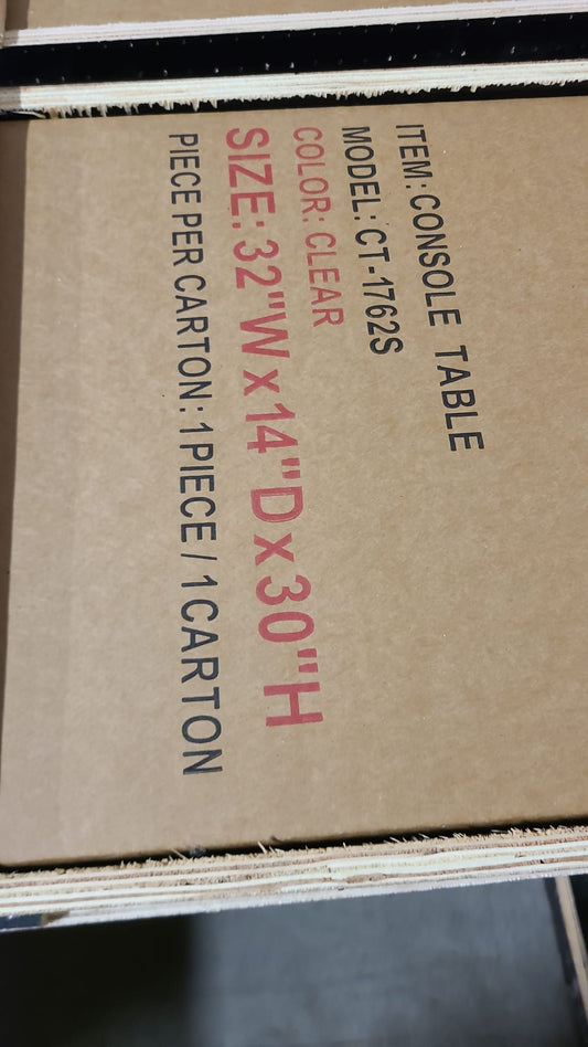 Waterfall Glass Medium Console (LOCAL PICKUP ONLY)