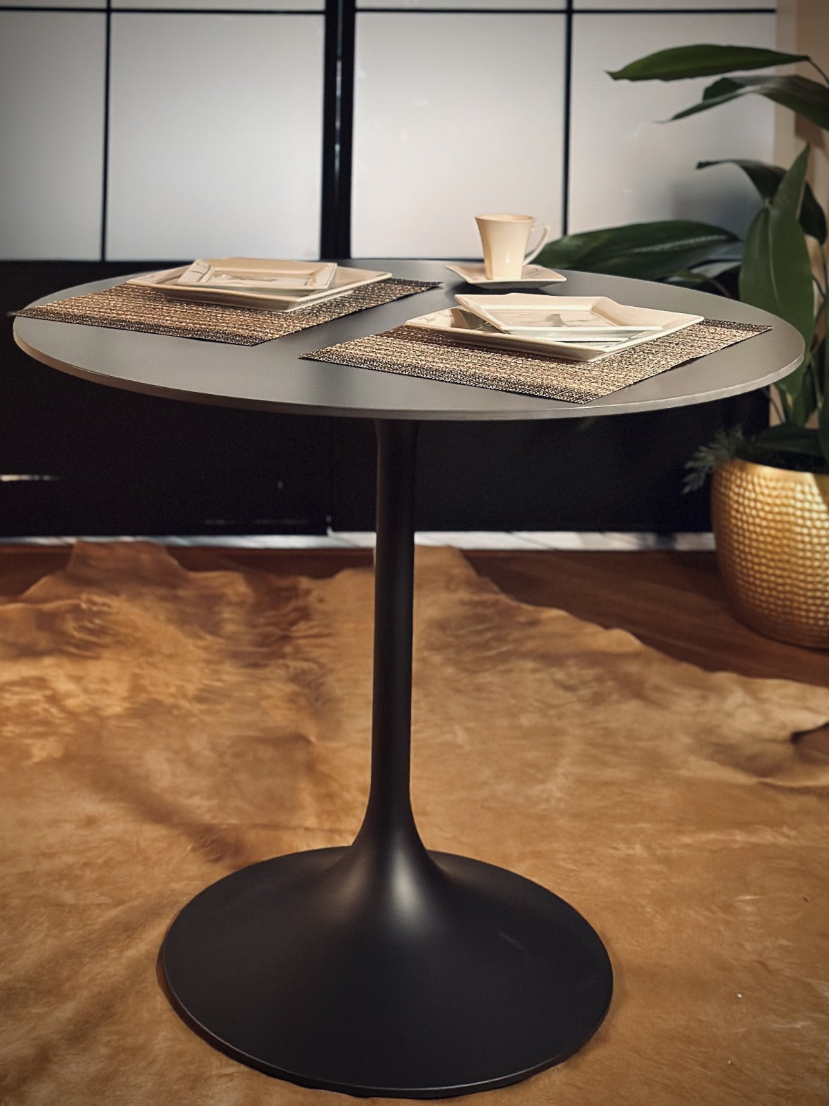 Black Abstrac Urban Dining Table