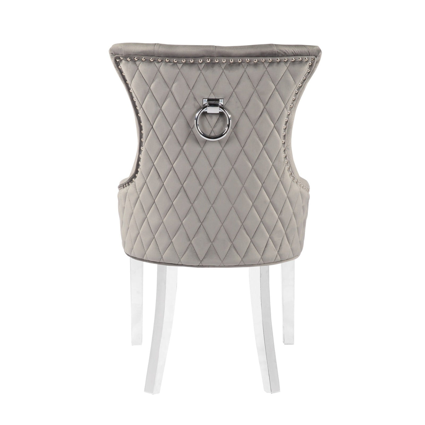 Champagne Chair (Diamond Tufted back, Stainless steel legs)