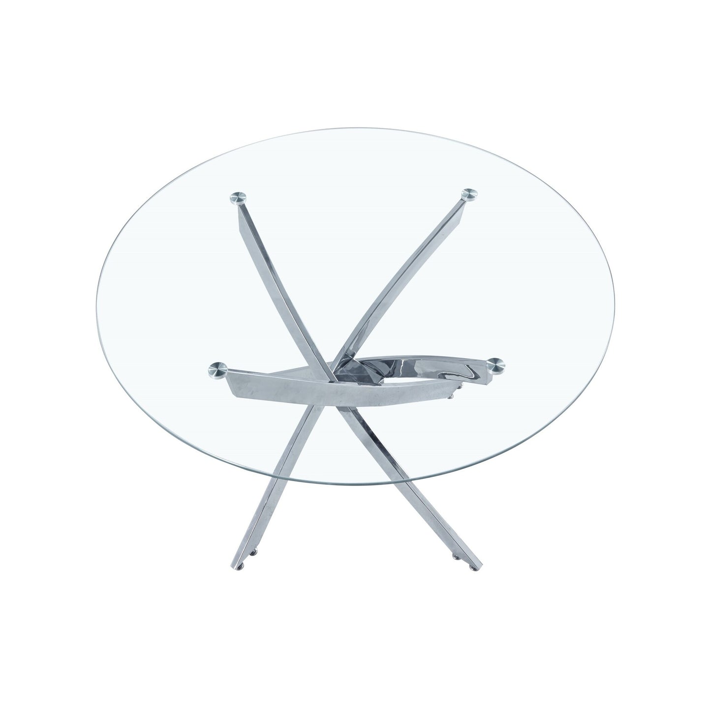 Glass Star Table Silver