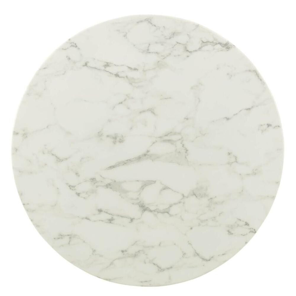 Leo Brass Faux Marble (Stone) Table