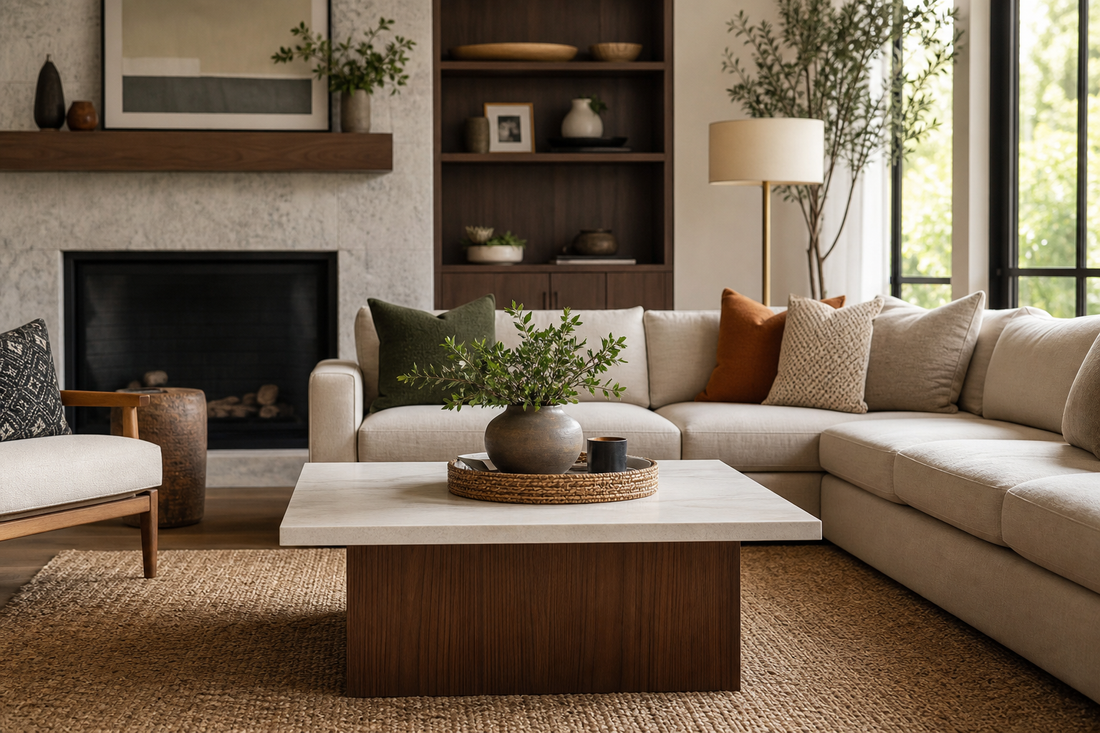 How do you follow a coffee table sizing guide step by step?