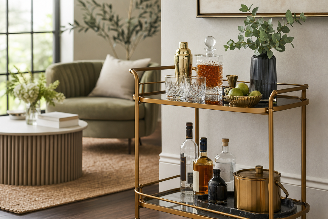 Bar cart styling ideas for modern and contemporary homes