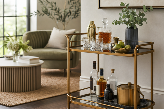 Bar cart styling ideas for modern and contemporary homes