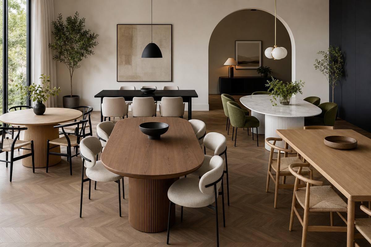 Dining table shapes: choose the right shape for your room