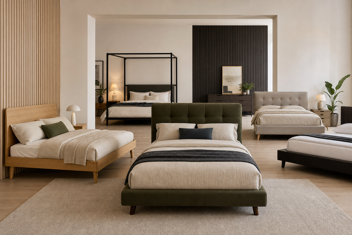 Bed frame styles explained for modern and contemporary homes