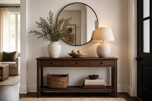 Console table decorating ideas that balance style and function