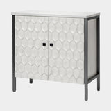 Savannah Gray Accent Cabinet - 2 Door