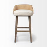 Monmouth Fabric/Jute Seat Counter Stool