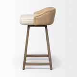 Monmouth Fabric/Jute Seat Counter Stool