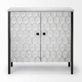 Savannah Gray Accent Cabinet - 2 Door