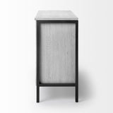 Savannah Gray Accent Cabinet - 3 Door