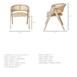 Tabitha Cane Back Dining Armchair