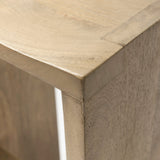 Aida Wood Seat Bar Stool