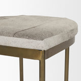 Millie Cow Hide Seat Counter Stool