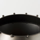 Elio Gun Metal Gray Vase