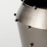 Elio Gun Metal Gray Vase