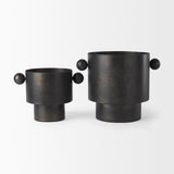 Juno Black Vase