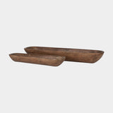 Athena Wooden Trays Set of 2