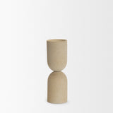 Qamra Beige Candle Holder