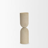 Qamra Beige Candle Holder