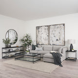 Trey Glass Console Table