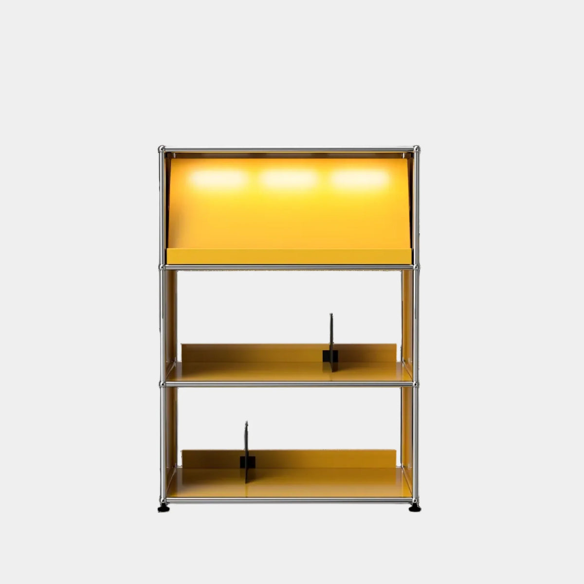 Modular Steel Vinyl Display Cabinet (3x1)