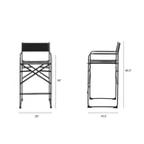 Direttore Upholstered Seat Counter Stool