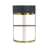 Hollyfield Leather Seat Commercial-Grade Bar Stool