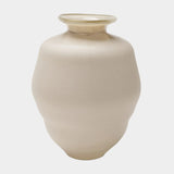 Dune White Glass Vase