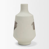 Velo White Hand-Painted Vase