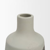 Velo White Hand-Painted Vase