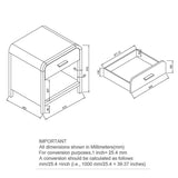 Bowman 1 Drawer Accent Table in Natural