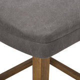 Modern Swivel Fabric Canvas Gray Task Stool
