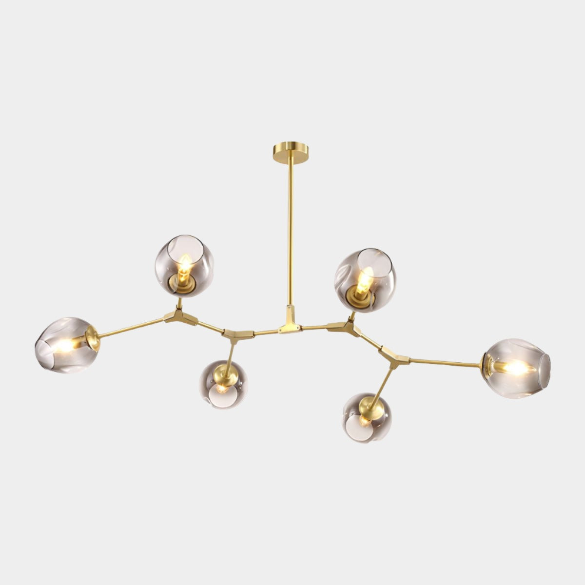 Branching Globe Chandelier, 6 Lights