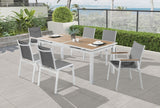Nizuc Mesh Water Resistant Fabric Outdoor Patio Dining Arm Chair Set of 2