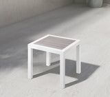 Nizuc Aluminum Outdoor Patio End Table