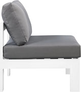 Nizuc Water Resistant Fabric Upholstered Outdoor Patio Modular Armless Chair
