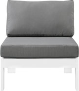 Nizuc Water Resistant Fabric Upholstered Outdoor Patio Modular Armless Chair