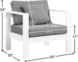 Nizuc Water Resistant Fabric Upholstered Outdoor Patio Arm Chair