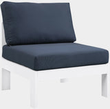 Nizuc Water Resistant Fabric Upholstered Outdoor Patio Modular Armless Chair