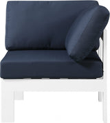 Nizuc Water Resistant Fabric Upholstered Outdoor Patio Modular Corner Chair