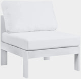 Nizuc Water Resistant Fabric Upholstered Outdoor Patio Modular Armless Chair