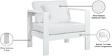 Nizuc Water Resistant Fabric Upholstered Outdoor Patio Arm Chair