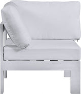 Nizuc Water Resistant Fabric Upholstered Outdoor Patio Modular Corner Chair