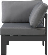 Nizuc Water Resistant Fabric Upholstered Outdoor Patio Modular Corner Chair